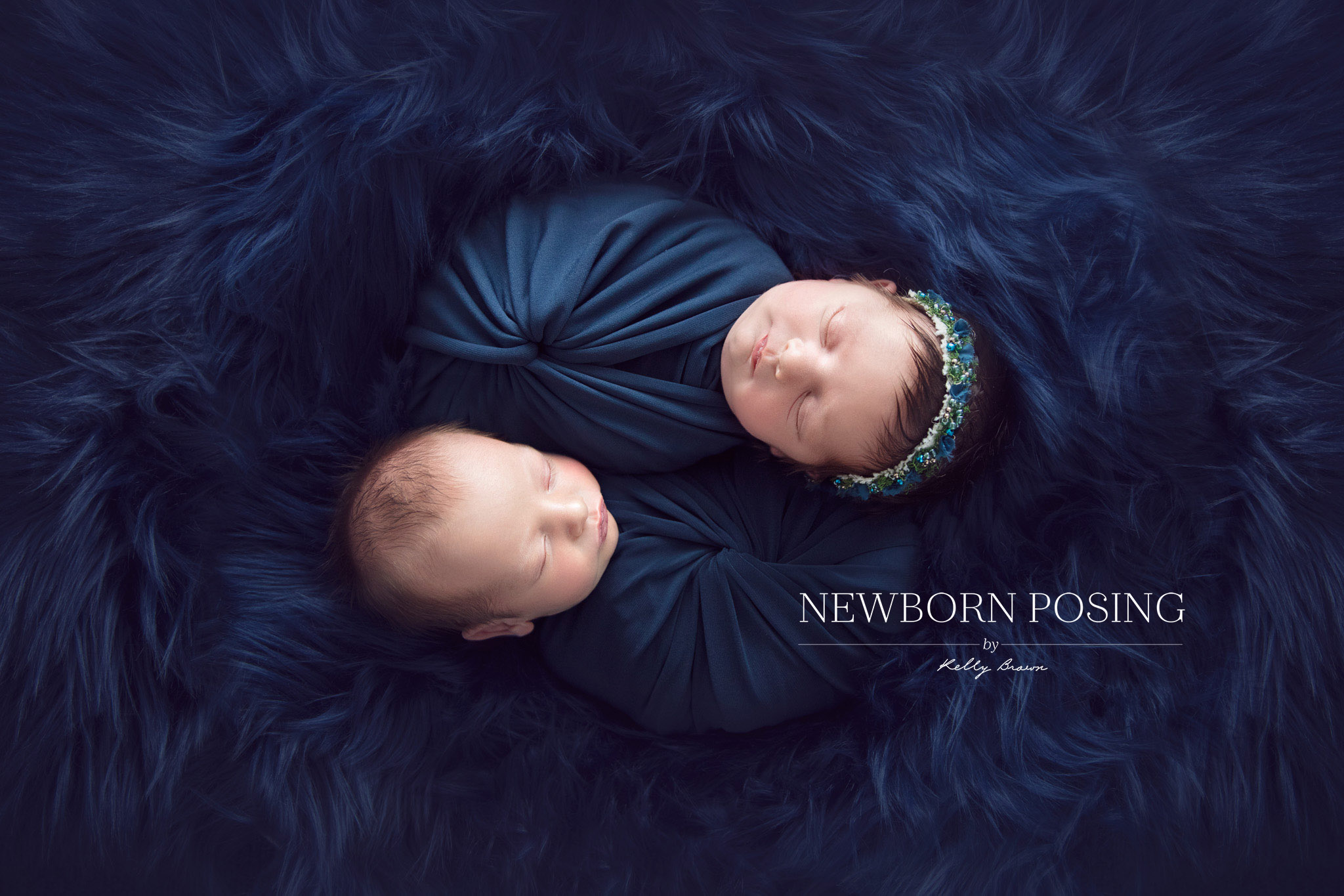 Feature Knot newborn wrap by Kelly Brown