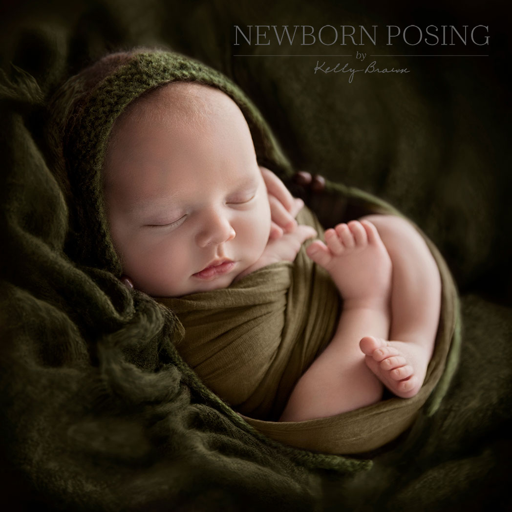 Pretzel Wrap with Kelly Brown of Newborn Posing