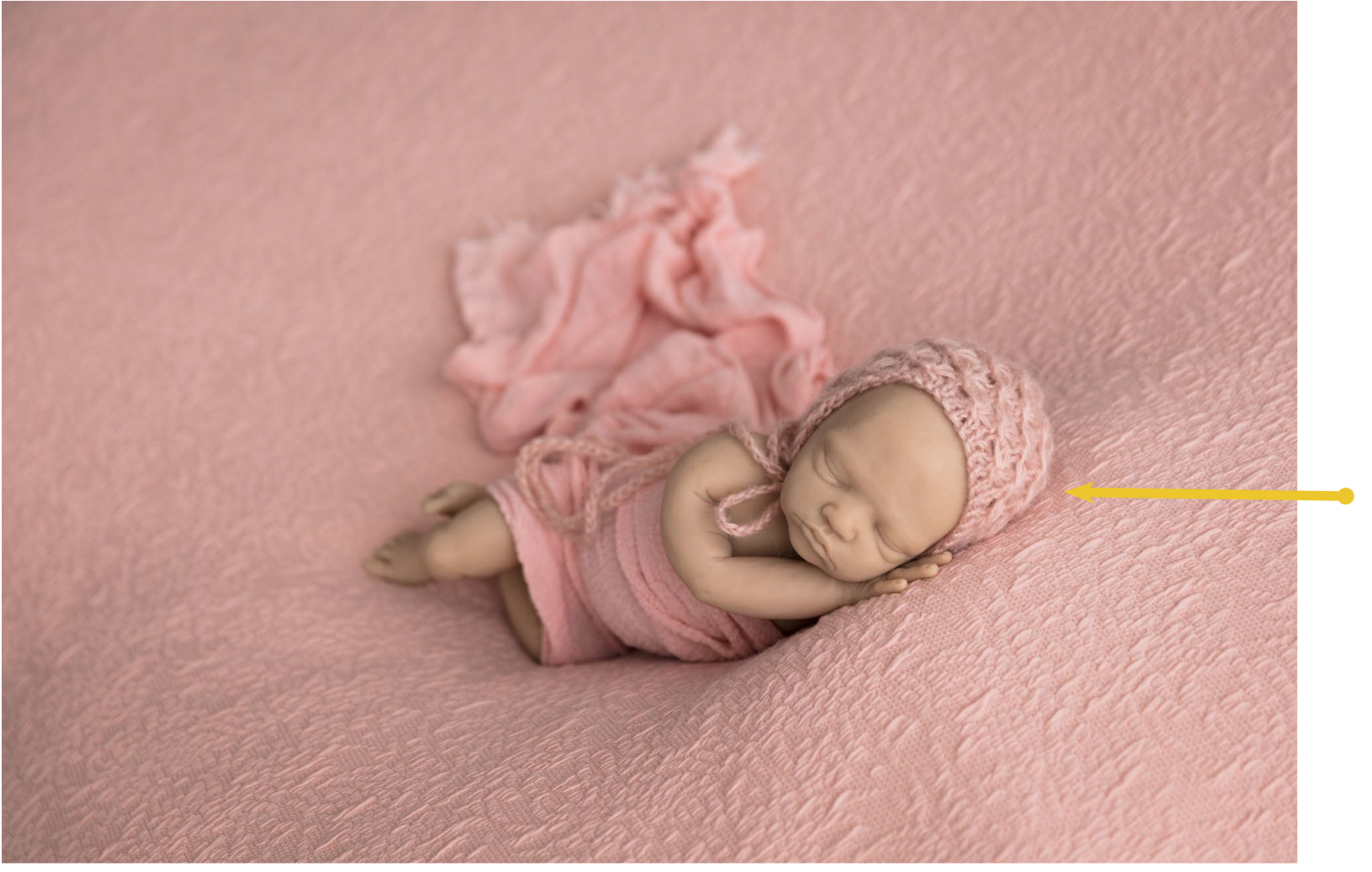 Example of Lighting on Newborn Posing
