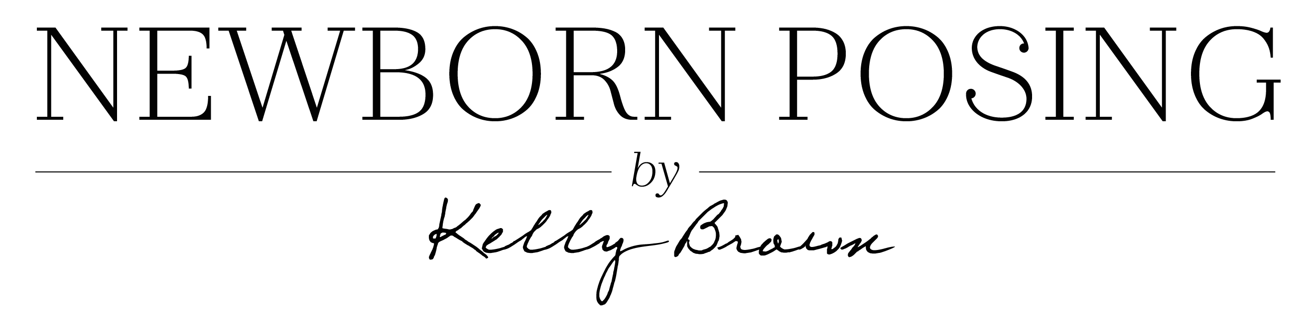 Newborn Posing by Kelly Brown logo