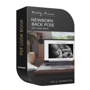 newborn back pose inspiration in pdf look book by kelly brown