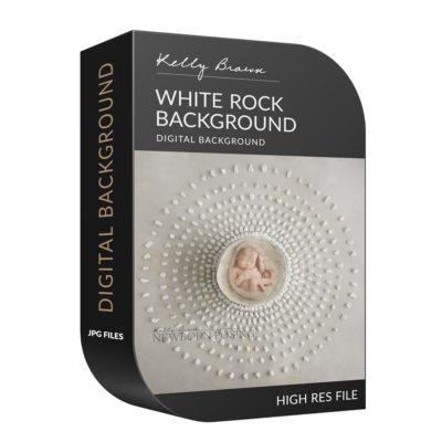 newborn digital background white rocks