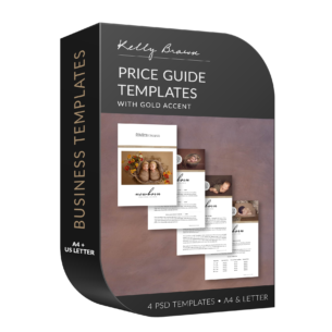 newborn photography pricing template Kelly Brown
