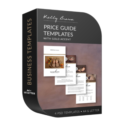 newborn photography pricing template Kelly Brown