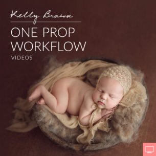 newborn posing one prop workflow