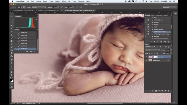 PHOTOSHOP FUNDAMENTALS – Selective Colour – Cream to Pink