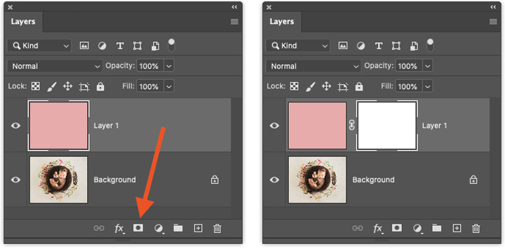 add layer mask icon in photoshop