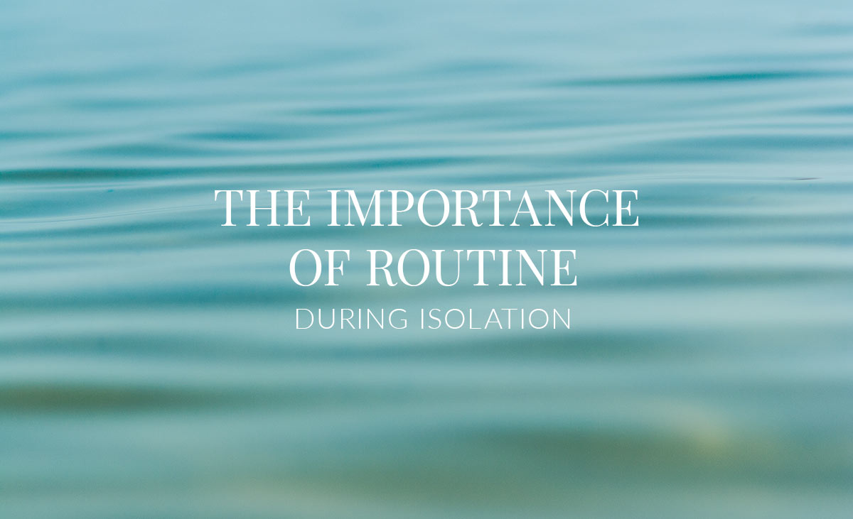 importance of routine