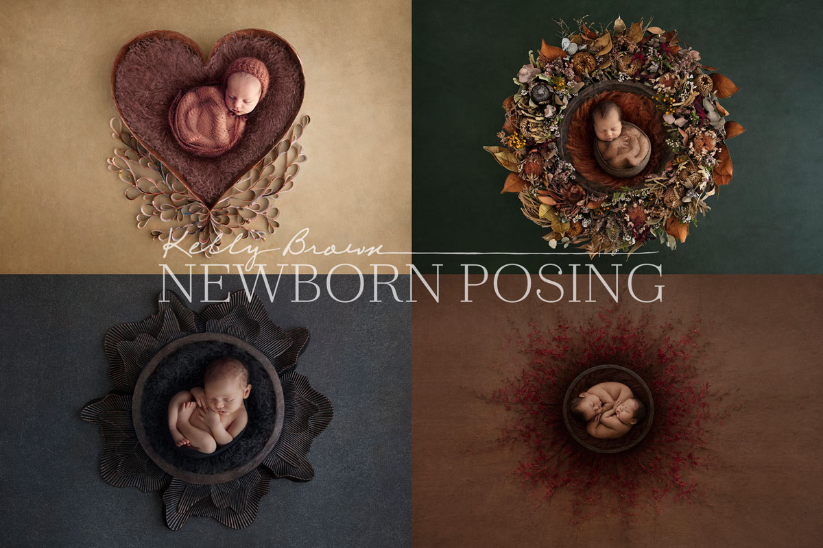 Digital Backdrops for Newborn Photography - Newborn Posing
