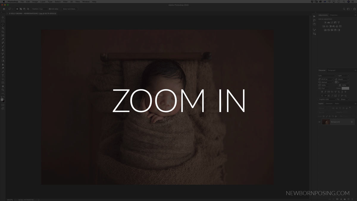 Photoshop Zoom In / Out Shortcuts