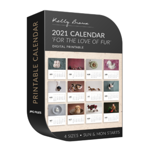 2021 printable calendar puppies