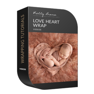 newborn love heart wrap video tutorial kelly brown
