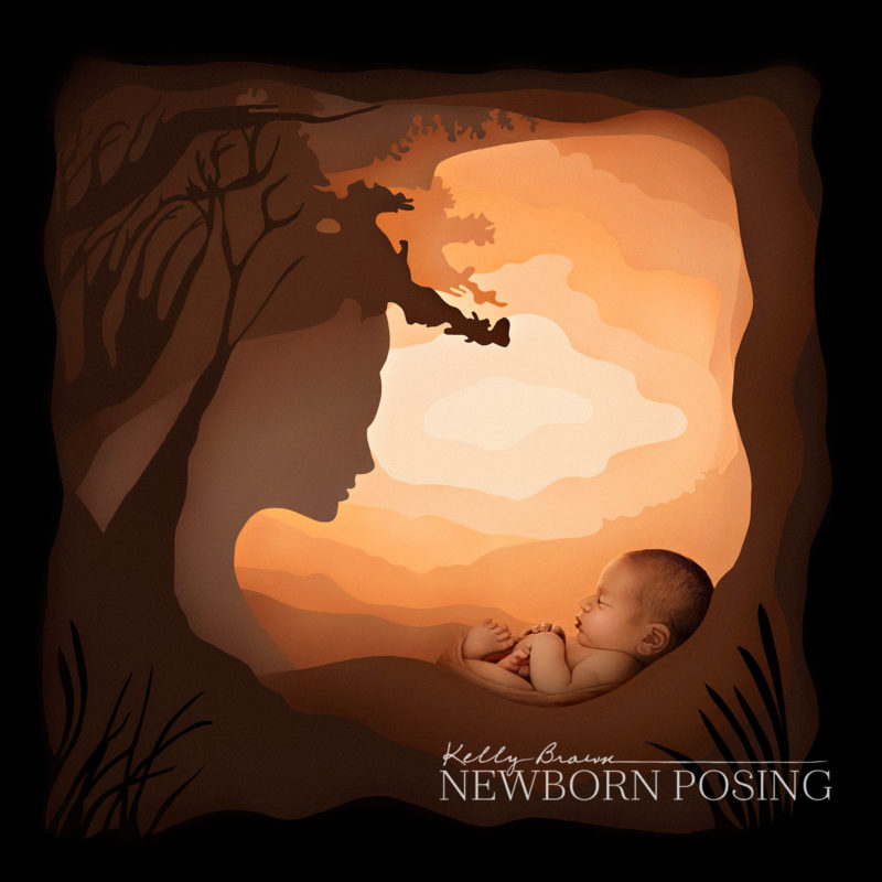 shadow box newborn by kelly brown - shape elements of art