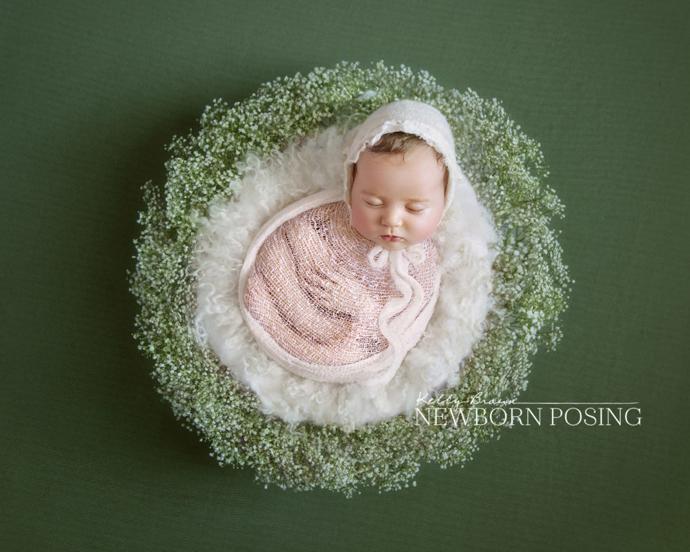 newborn props and flowers for texture