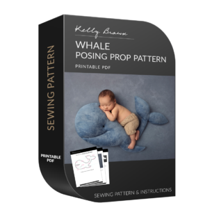 whale newborn posing pillow sewing pattern