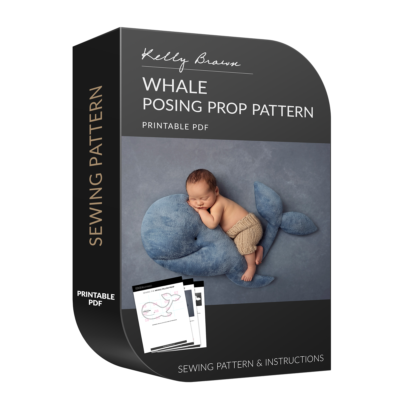 whale newborn posing pillow sewing pattern